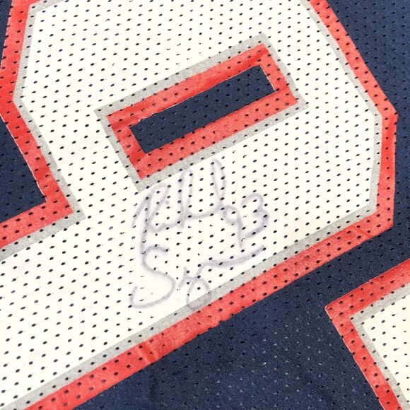New England Patriots Richard Seymour Jersey Size Medium Adidas Y2K Autographed - Picture 2 of 12